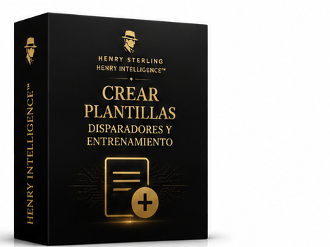Crear plantillas, disparadores y entrenamiento
